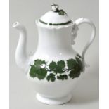 Kaffeekanne, Meissen, Weinlaub / Coffee jug