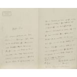 handschrftl. Brief von Theodor Mommsen / Handwritten letters by Theodor Mommsen