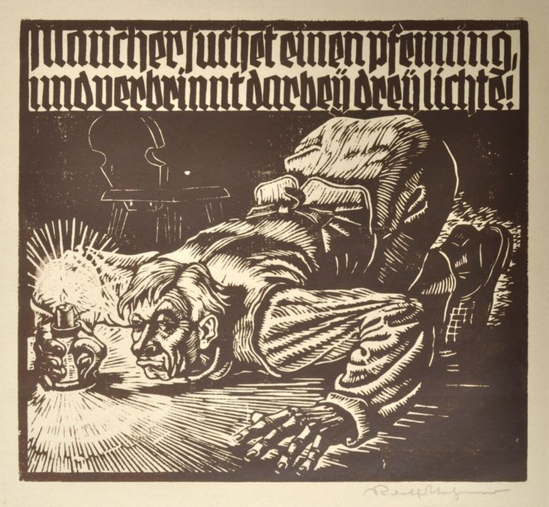 Nehmer, Rudolf, Holzschnitt / Nehmer, Rudolf, woodcut