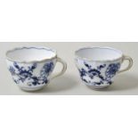 Tassen, Meissen, ZM / two cups