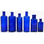 Konvolut von sechs Apothekerflaschen / Set of six apothecary bottles