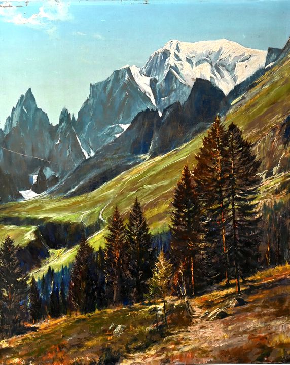Lorenz sign., Alpenlandschaft / landscape