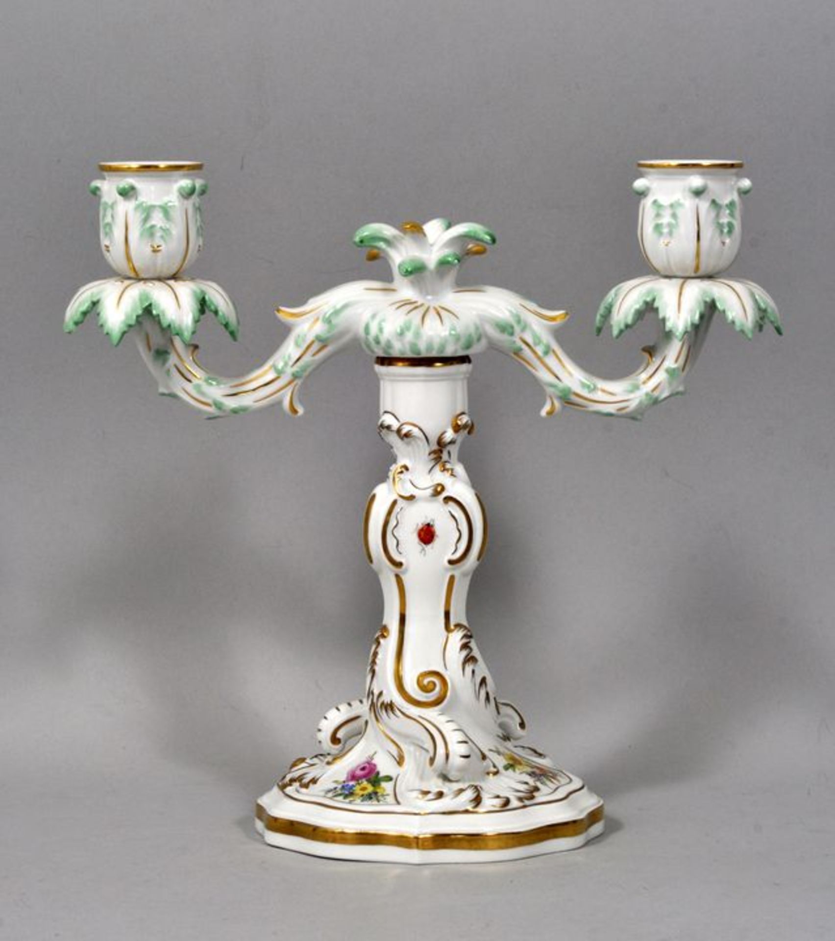 Leuchter, Meissen, 2-lichtig / candlestick