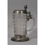 Humpen, Glas, geschliffen / tankard glass