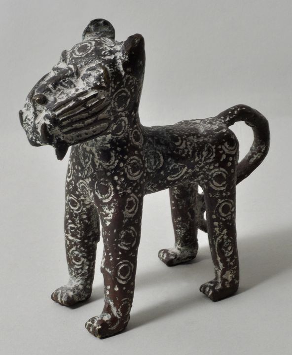 Benin. Leopard, Bronze