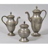 Teile Zinn / set of three parts pewter