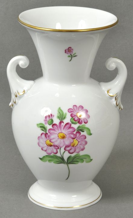 Vase bunte Blume Herend / Vase