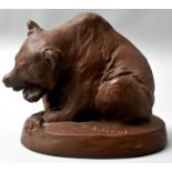 A. Gaul, ''Bär'', Böttgersteinzeug / bear figure