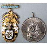 Tauftaler und Freimaurer-Abzeichen / medals