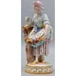 Porzellanfigur Gärtnerin/ gardener Meissen