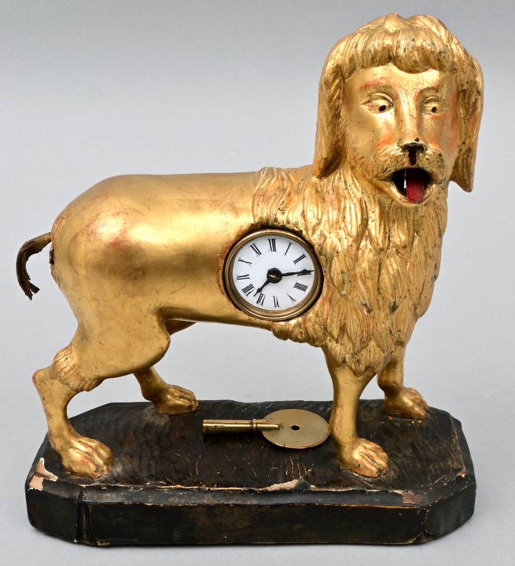 Figurenuhr Pudel / Figure clock