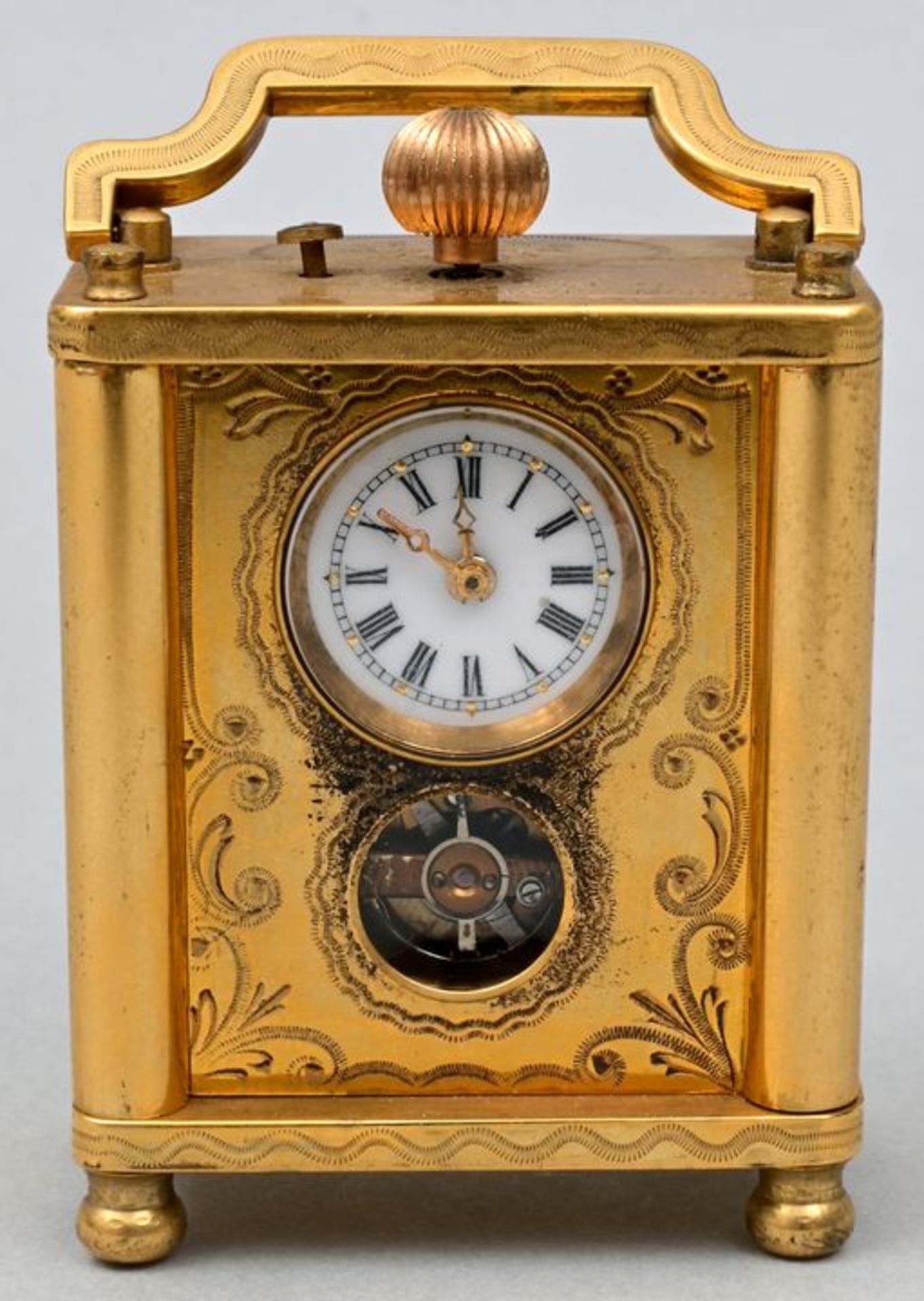 Mini Reiseuhr/ miniature eight-day-timepiece
