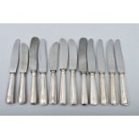 12 Messer, Silberheft / Twelve knifes