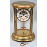 Tischuhr, Quecksilber im Pendel / Table clock