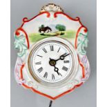 Schwarzw. Porzellanuhr / porcelain clock