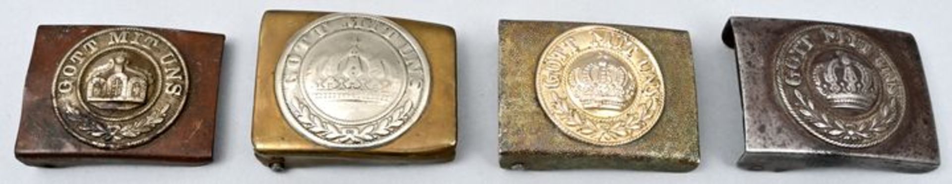 Vier Koppelschlösser/ military belt buckles