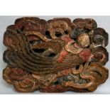 Schnitzrelief China/ carved relief of the moon goddess