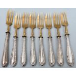 Kuchengabeln, Heft Silber/ pastry forks