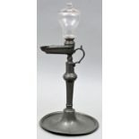 Öllampe/ pewter oil lamp