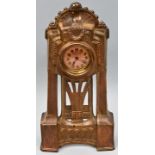 Tischuhr, Metall/ art nouveau mantel clock