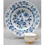 Teller + Tasse, Meissen / plate and cup, Meissen