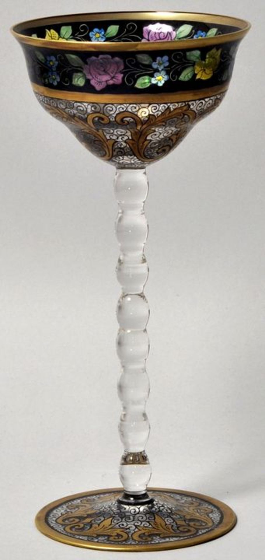 Stengelglas H. Pautsch/ art nouveau glass goblet