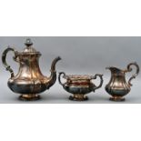 Kernstück, Silber/ coffee pot, sugar bowl and creamer