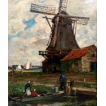 unbek. Gemälde ''Windmühle'' / unknown, windmill