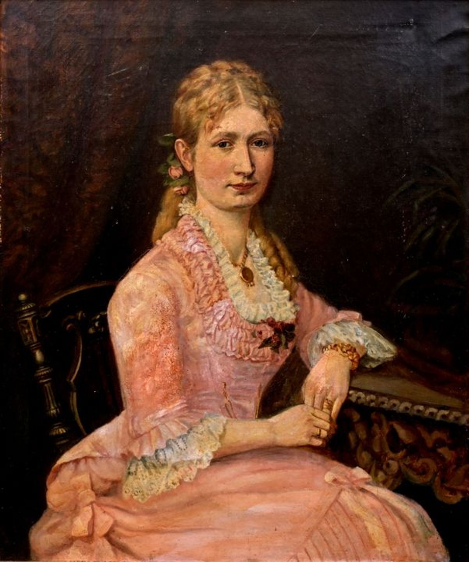 unbek. Gemälde ''Damenporträt'' / unknown, portrait of a lady