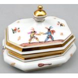 Dose, Meissen, indian. Dekor/ porcelain box with cover