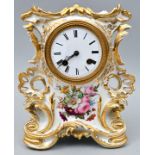 Stutzuhr, Porzellan / Porcelain clock