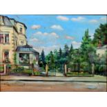 Neuhaus Pastell ''Villa'', sign. Neuhaus 31 / Neuhaus, pastel