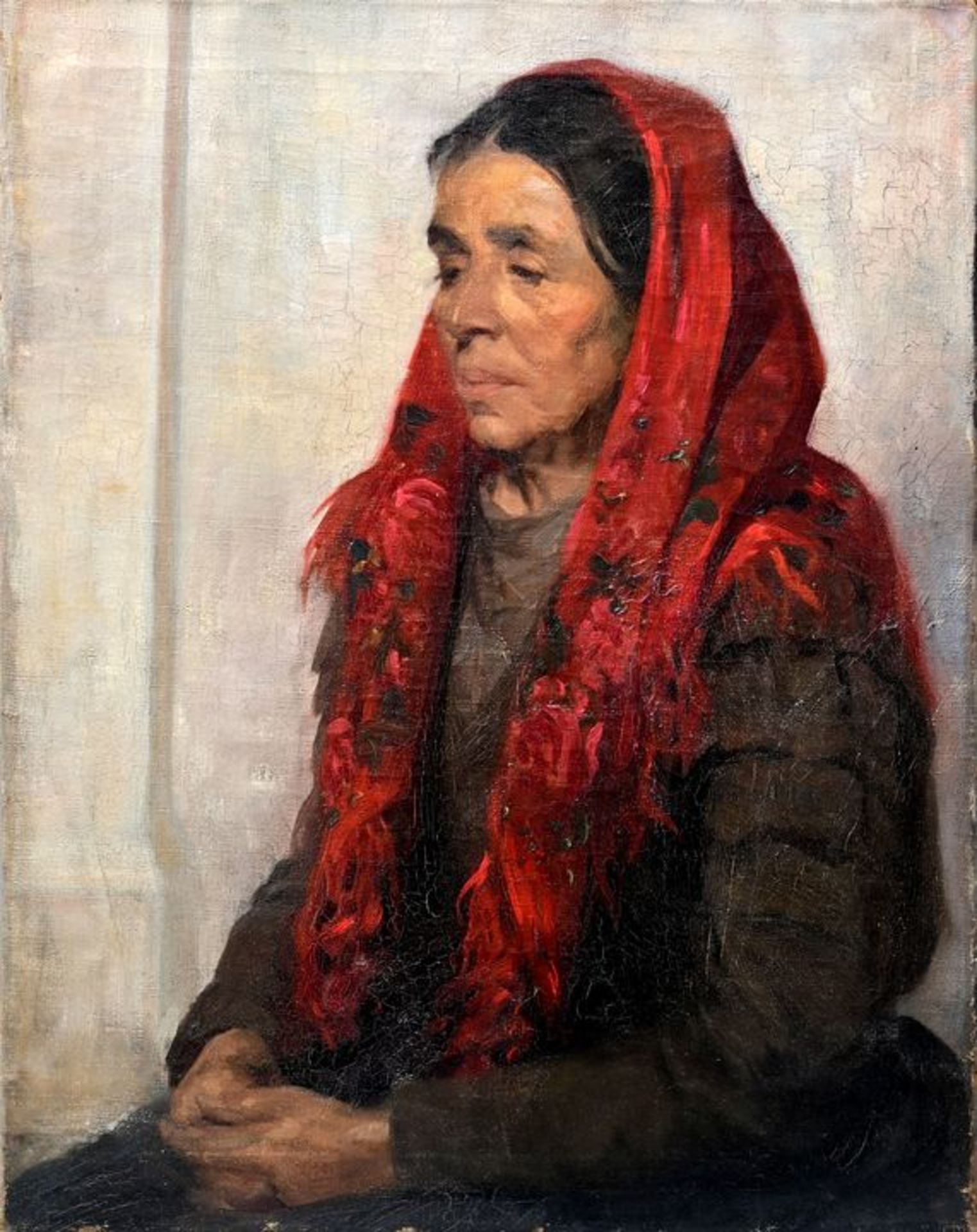 Gemälde ''Alte Frau'' / unknown, old lady