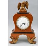 Stockuhr, braun / Table clock eagle