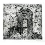 Unbek., Ruine, Radierung / unkn. etching, ruin