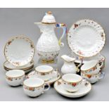 Kaffeeservice, Meissen, Dekor ''Schwanenservice'', 20 Teile/ coffee service swan pattern