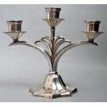 kl. Leuchter, 3-lichtig, Silber/ silver chandelier