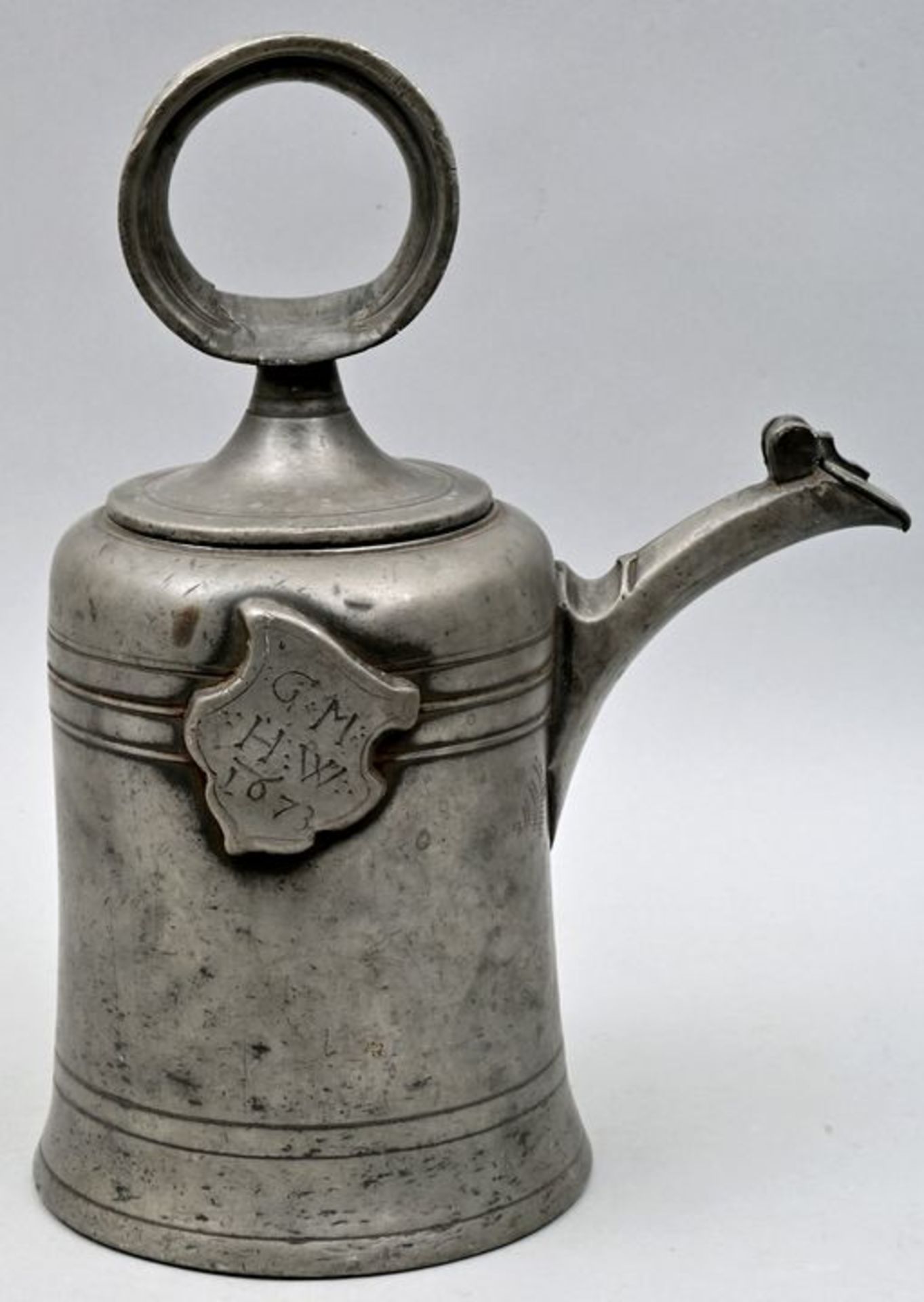 Schraubkanne/ pewter can