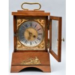 Stutzuhr, Messingaplikation/ bracket clock