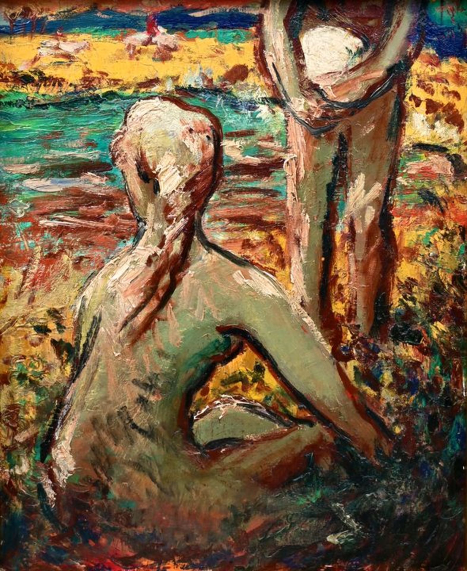 Lesehr-Schneider, Rückenakt / Lesehr-Schneider, nude