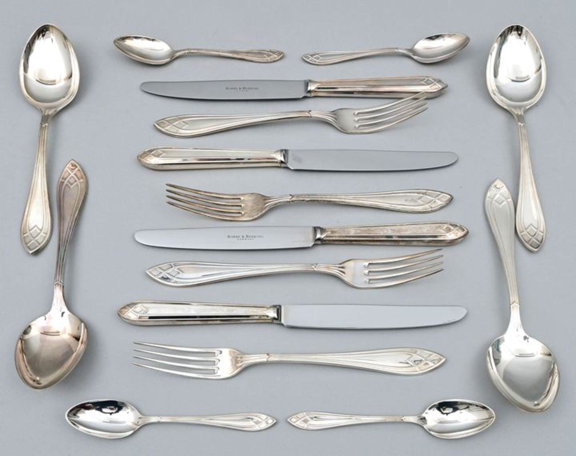 Silberbesteck, 800er, 16 Teile / Cutlery