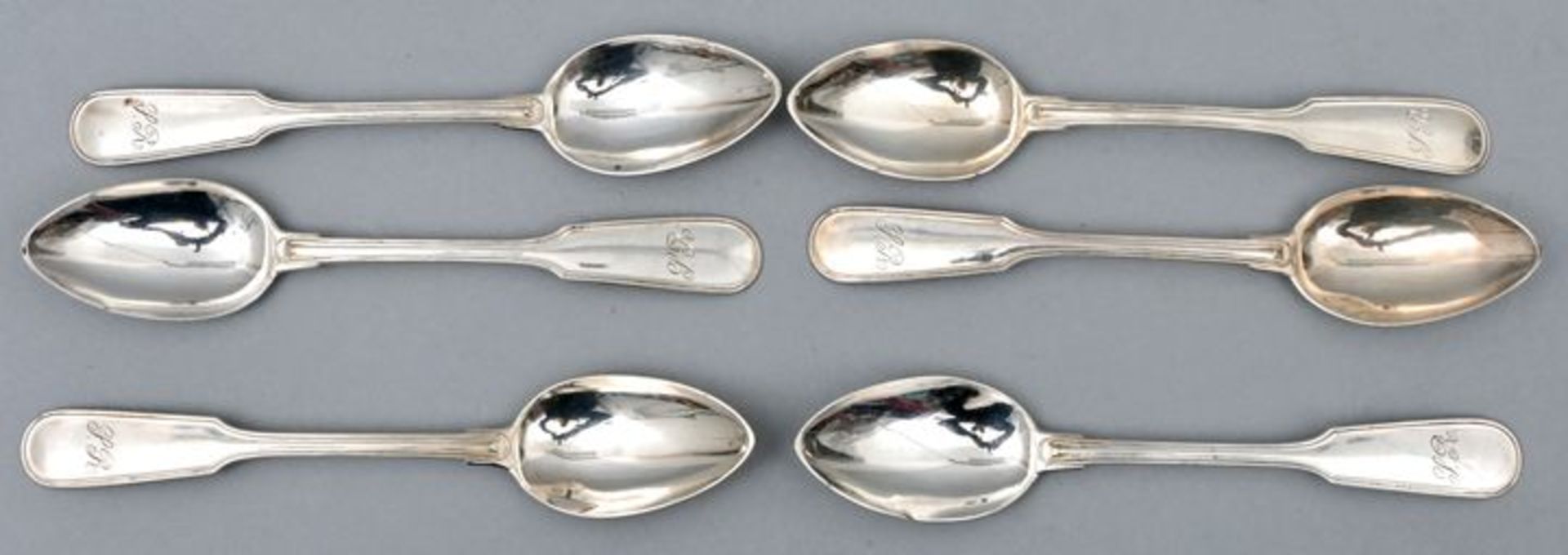 Sechs Kaffeelöffel, Silber / six spoons