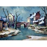 Borchert ''Dorf im Winter'' / Bochert, village in winter