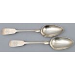 Zwei Gemüselöffel, Silber / Two spoons