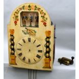 Flötenspieluhr mit Spielwerk / Flute music box clock with musical mechanism