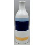 Vase Meissen, blau/gold/ bottle vase