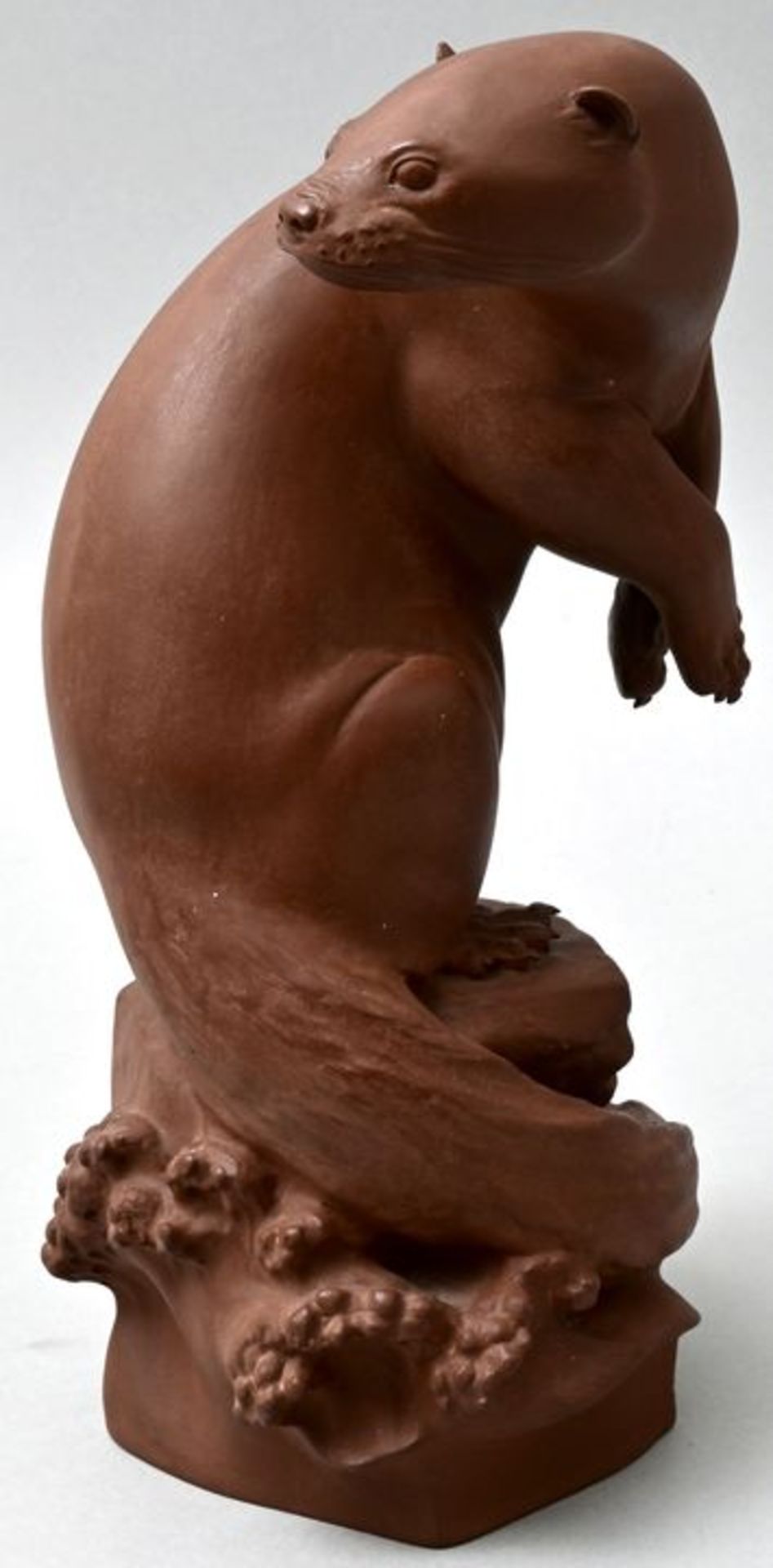 Fischotter / stoneware figure, Meissen, otter