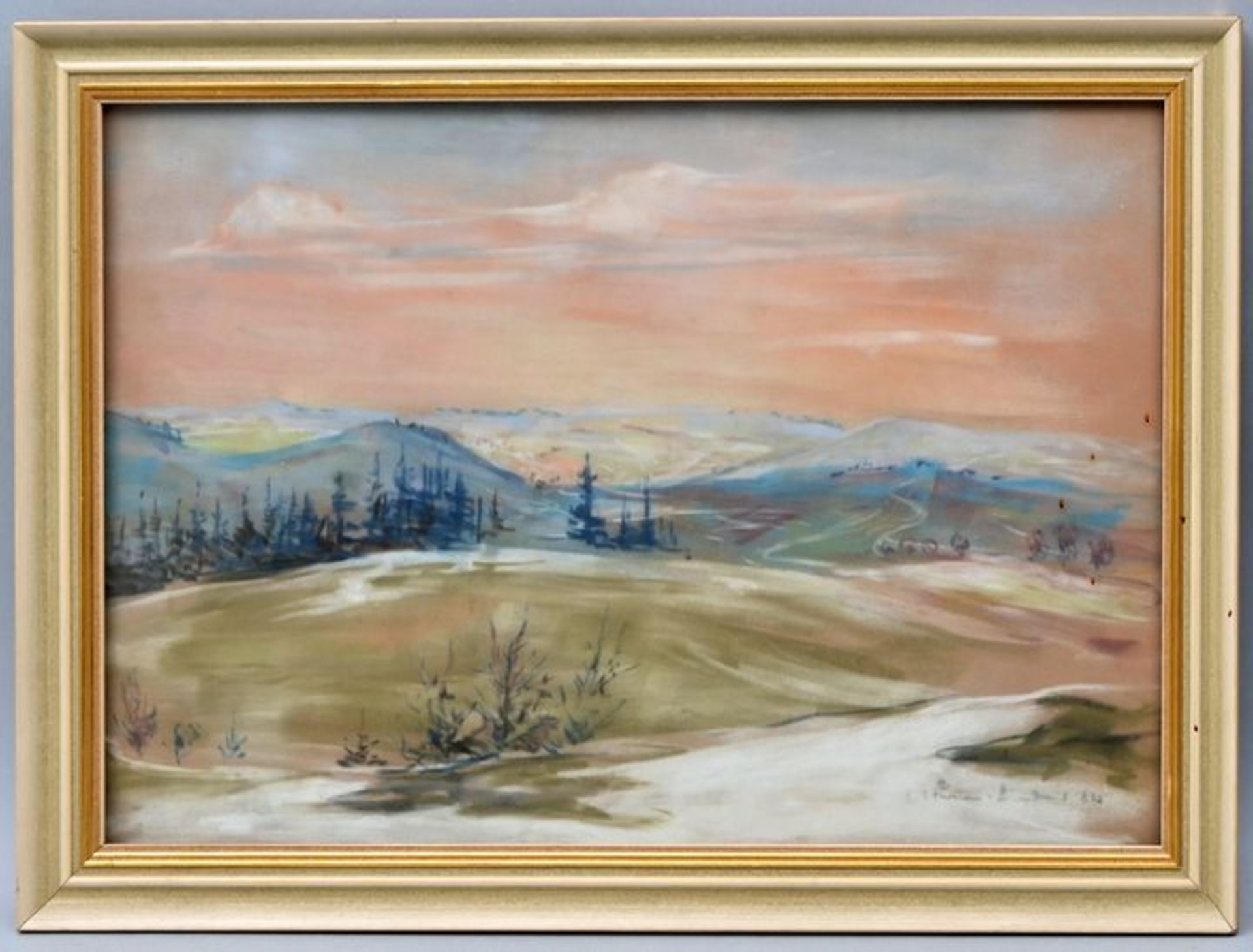 Pastell, Erzg. Sturm-Lindner / Pastel, mountains - Bild 4 aus 5