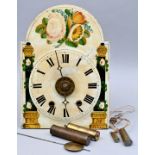 Carlsfelder Lackschilduhr / Black forest style shield clock