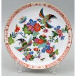 Wandteller Meissen, Teller Paradiesvogelmalerei/ wall plate Meissen